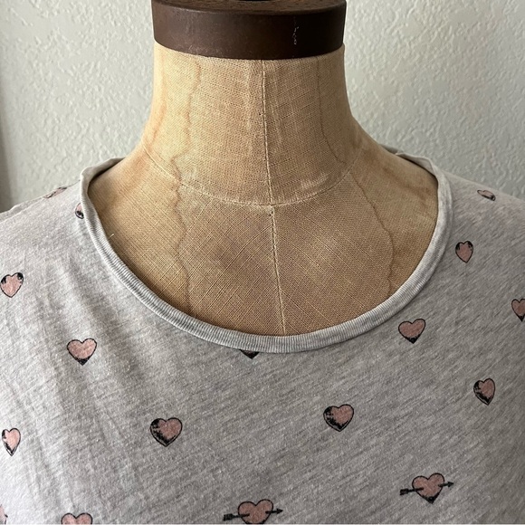 ACNE Studios sz XS Gray Short Sleeve Tshirt Standard Hearts AW12 Loose Fit - Picture 5 of 16